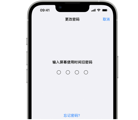 济阳iPhone屏幕维修分享iPhone屏幕使用时间密码忘记了怎么办 