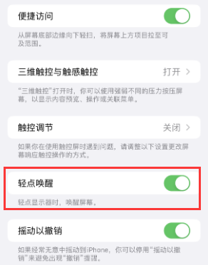 济阳苹果授权维修站分享iPhone轻点无法唤醒怎么办 