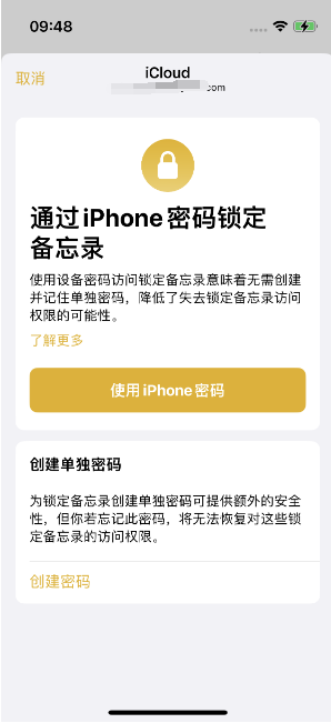 济阳苹果14维修店分享iPhone 14备忘录加密方法教程 