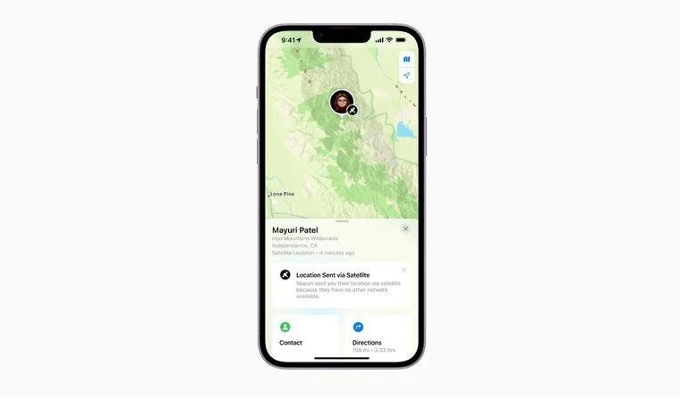 济阳苹果14维修分享iPhone14系列中 FindMy功能通过卫星分享位置方法教程 